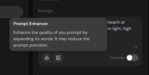 prompt enhancer in piclumen