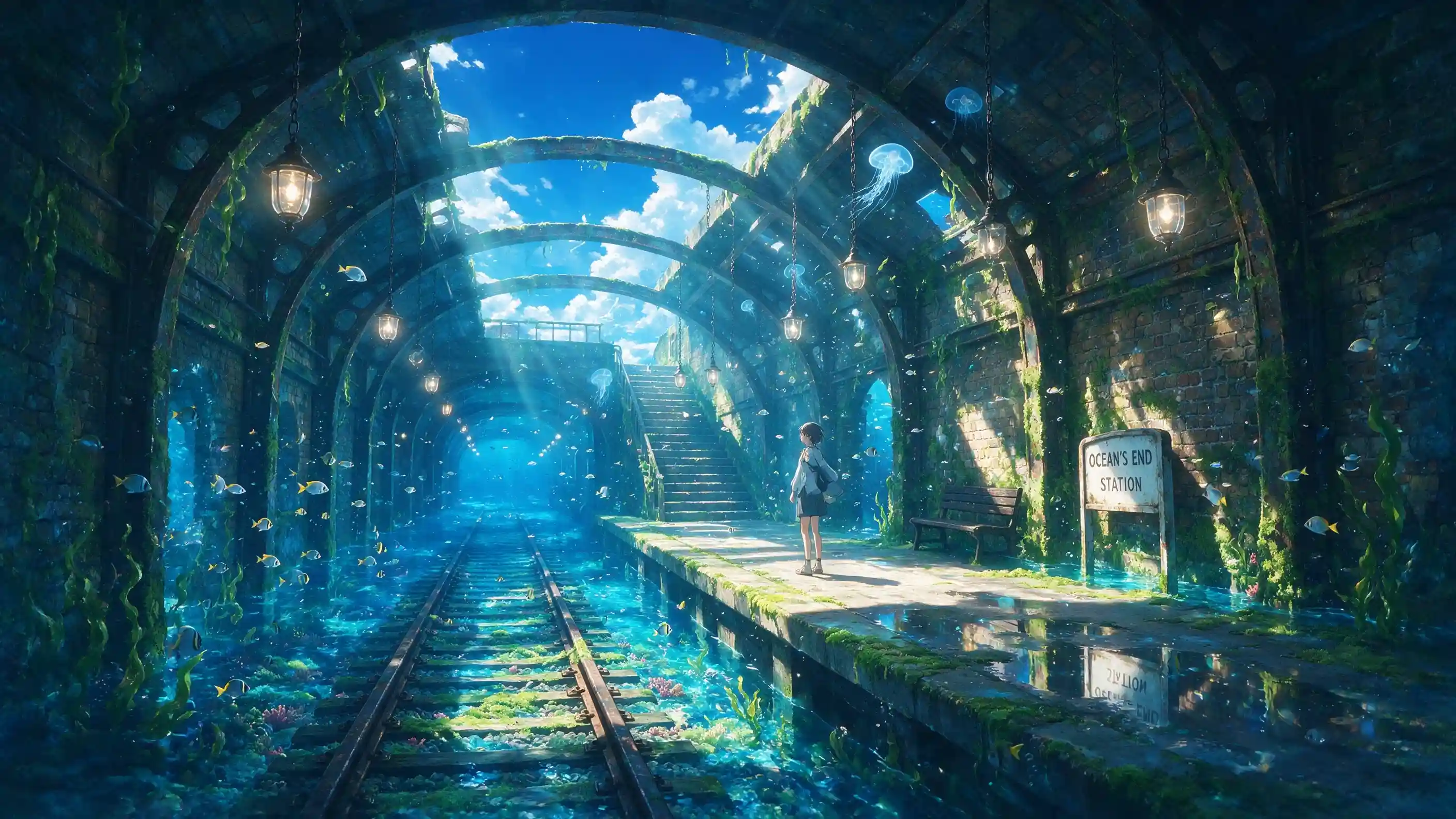 abandoned train station