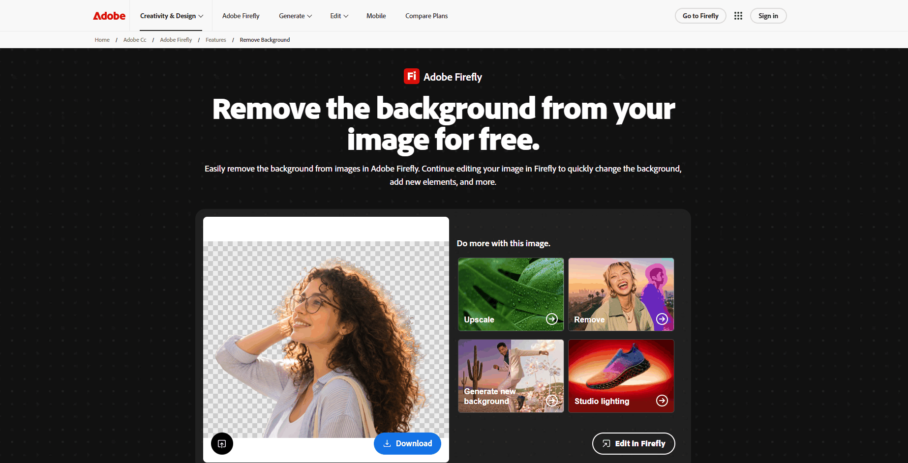 adobe bg remover tool