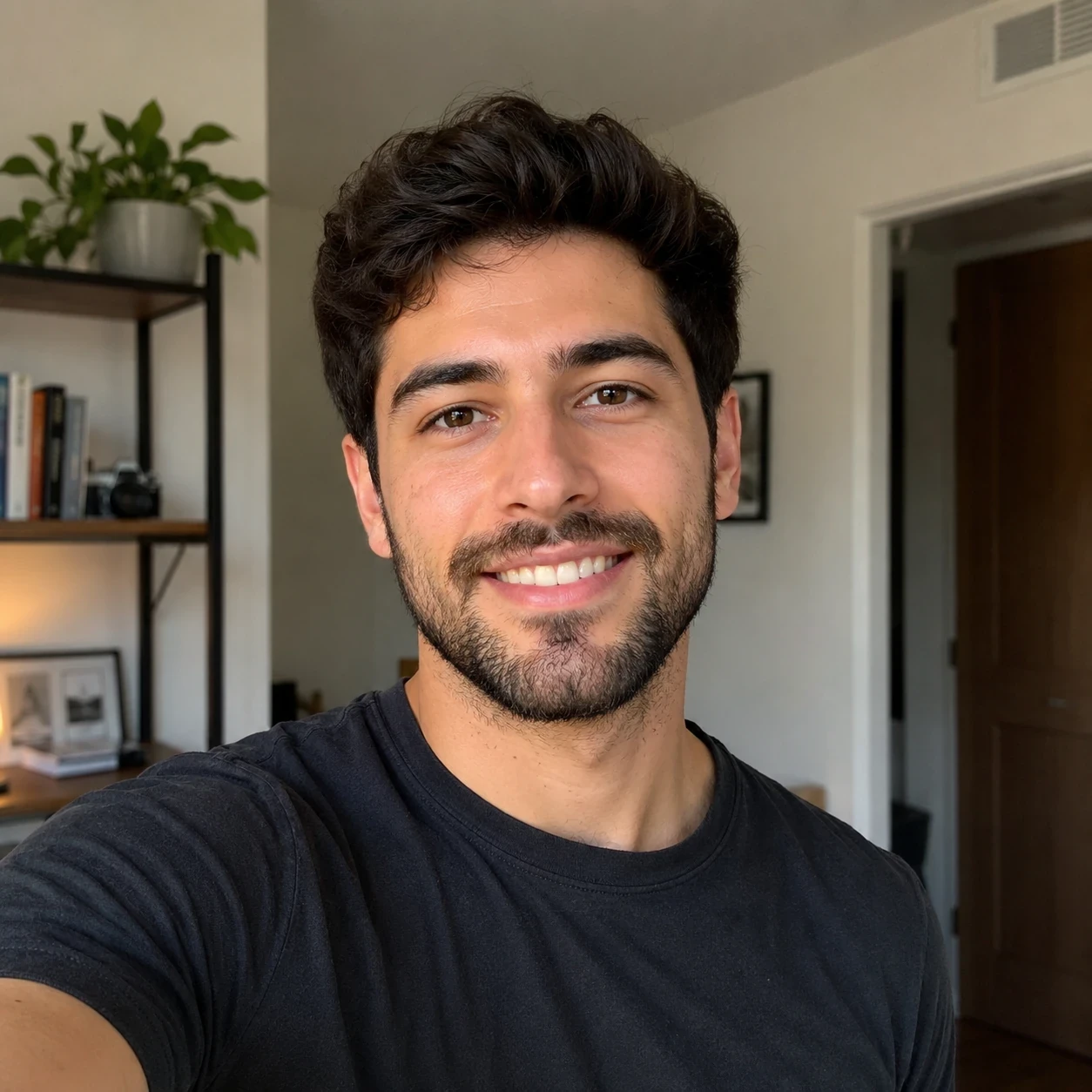 a clear front-facing photo with natural window light
