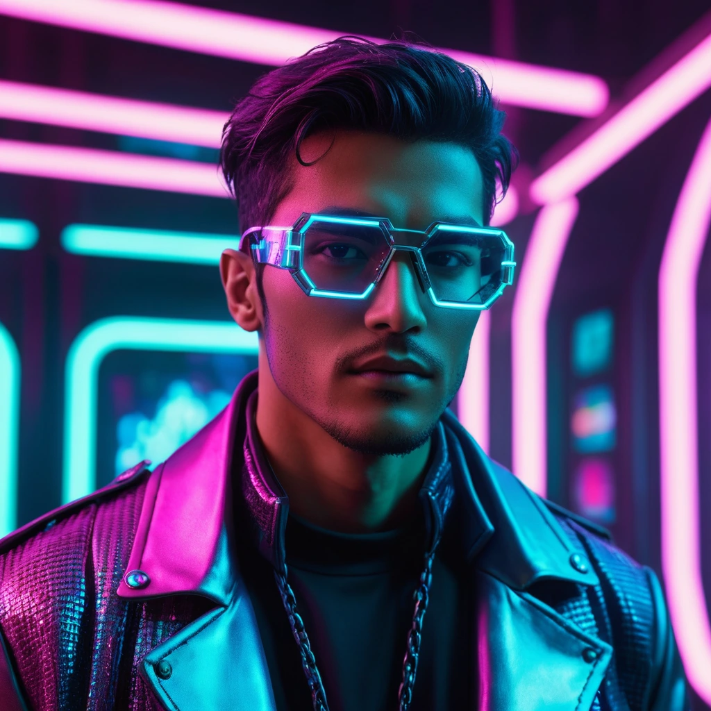 ai face generator cyberpunk man
