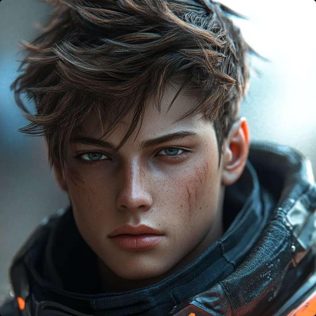 ai portrait digital boy