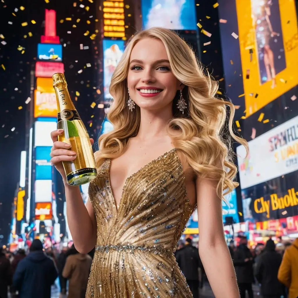 ai portrait new year woman