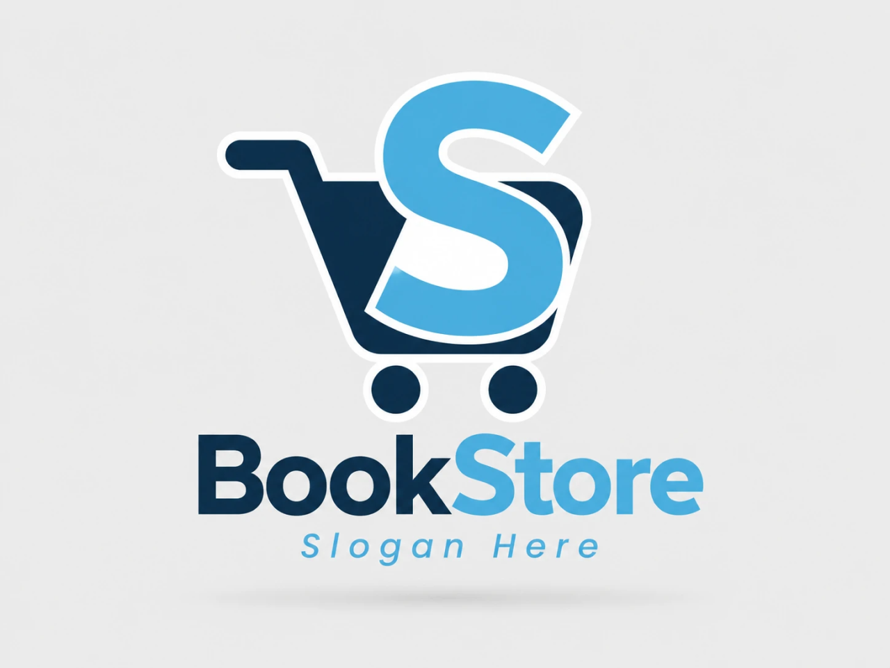 un logo moderno para una marca de tienda online