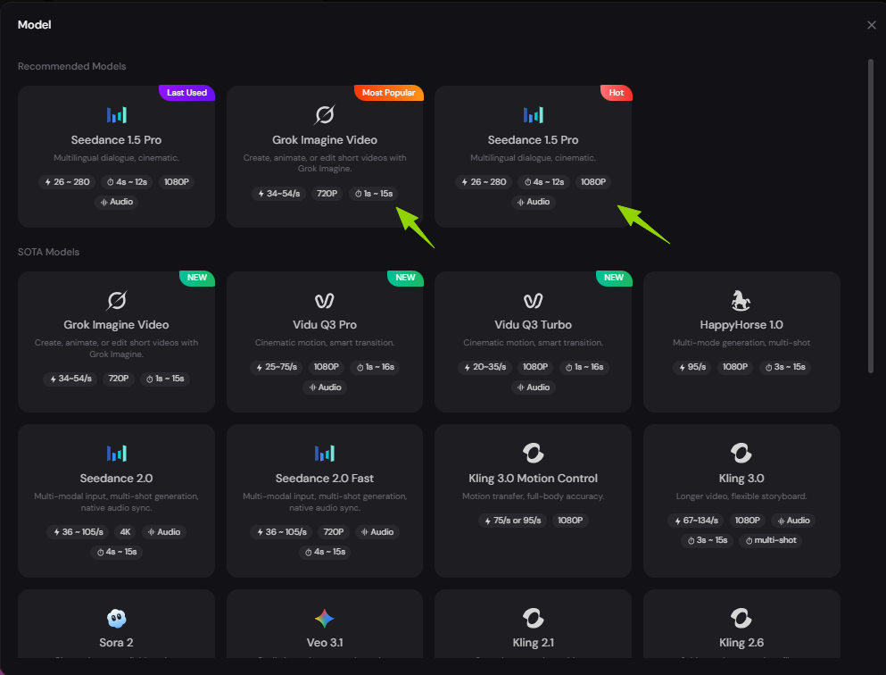 different kinds of ai models in piclumen