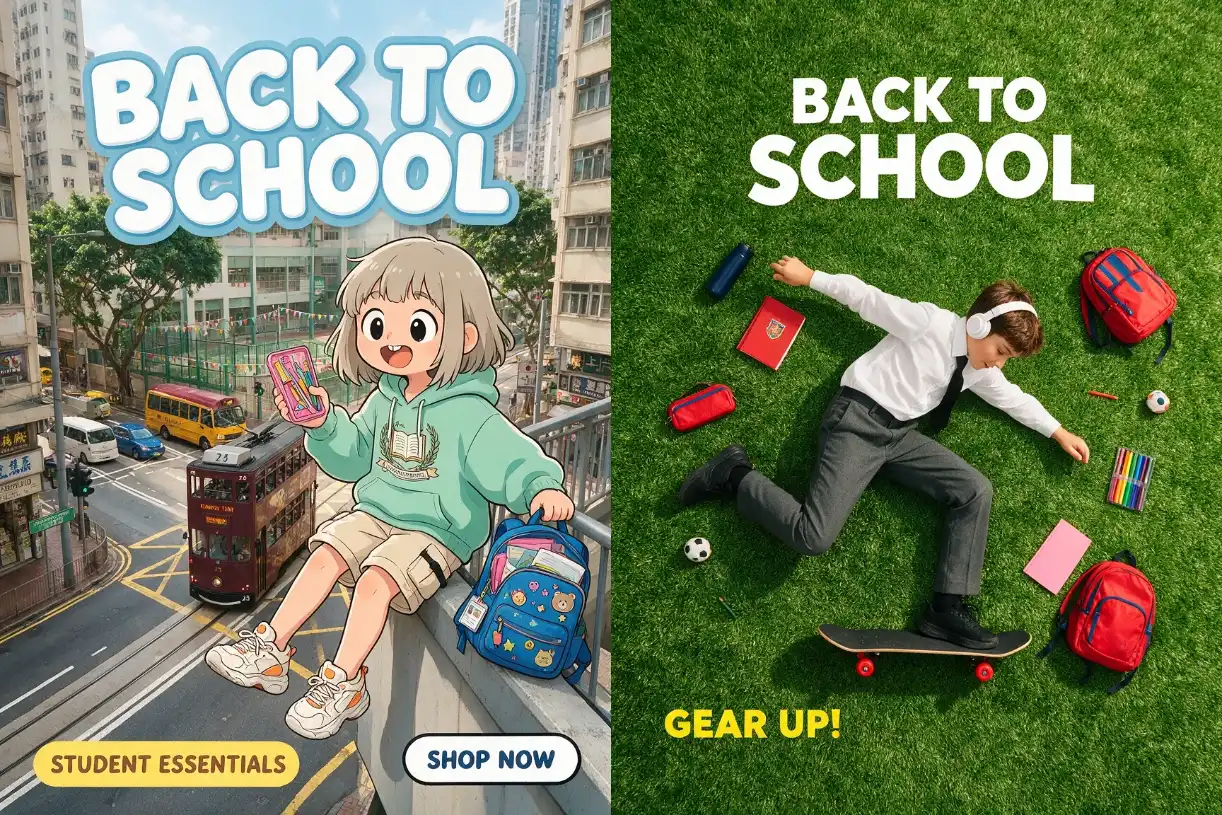 back to school social media promo photo