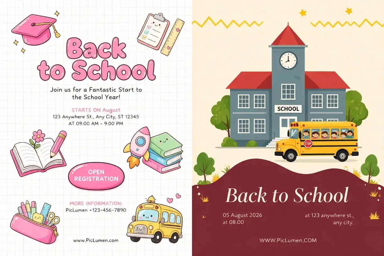 back to school poster