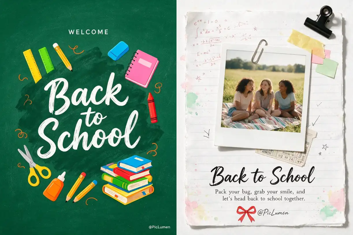 back to school poster
