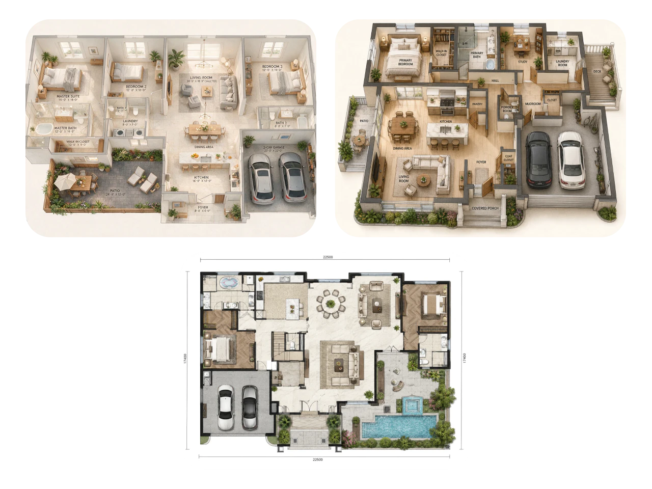 compare multiple ai floor plan designs