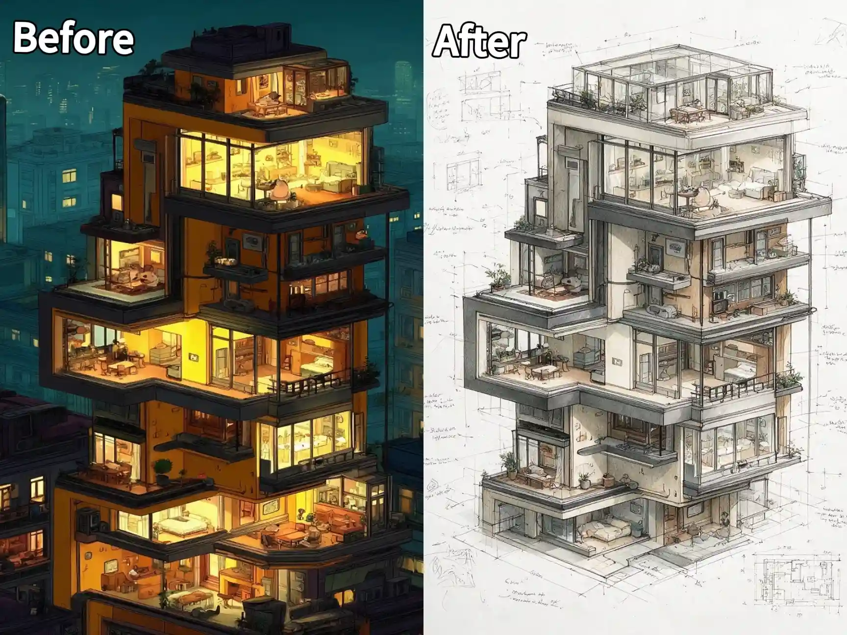 architectural sketch