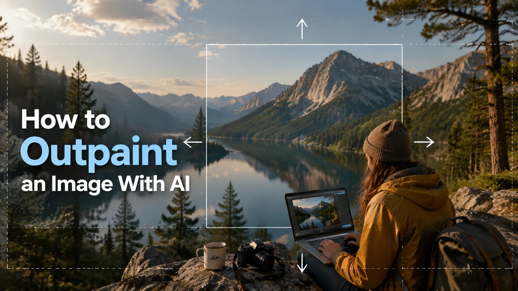 banner of outpainting an image in piclumen