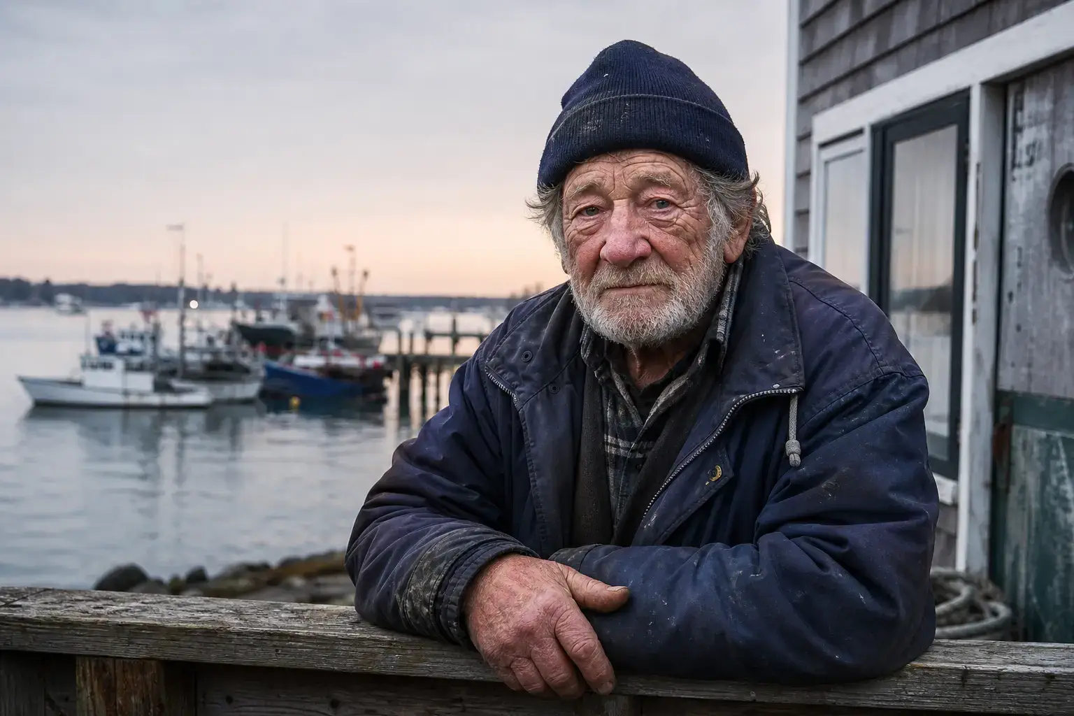 OpenArt photorealistic portrait of an elderly fisherman