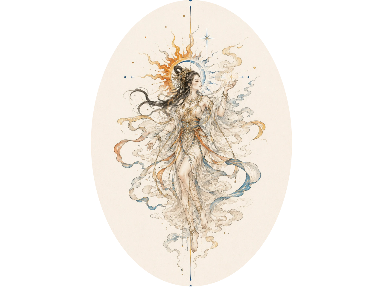 ornamentales Fantasy-Tattoo