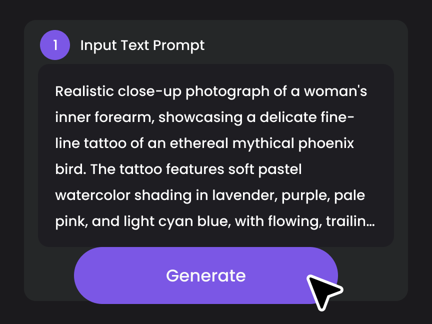 KI-Tattoo-Generator Schritt 1