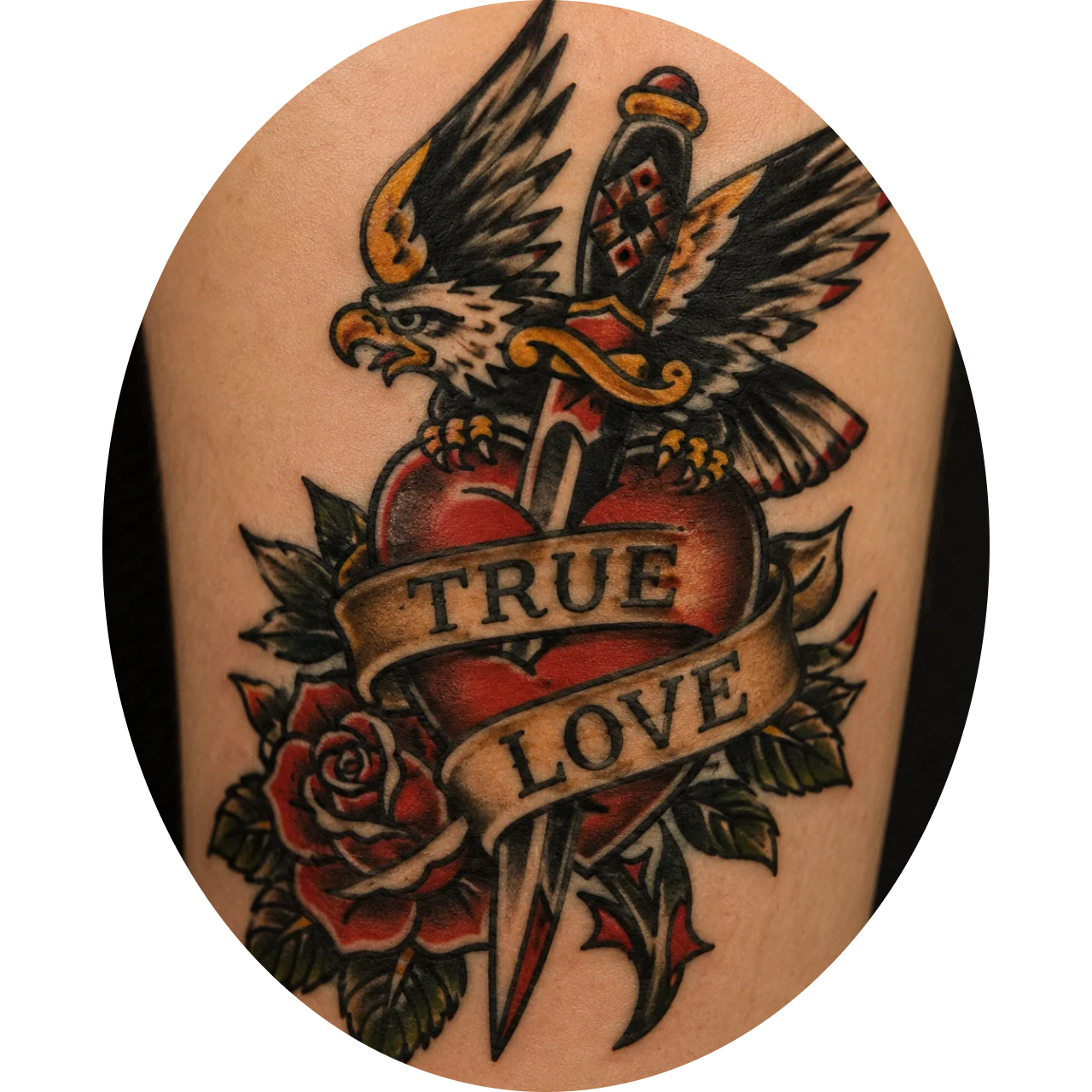 traditionelles Adler-Tattoo
