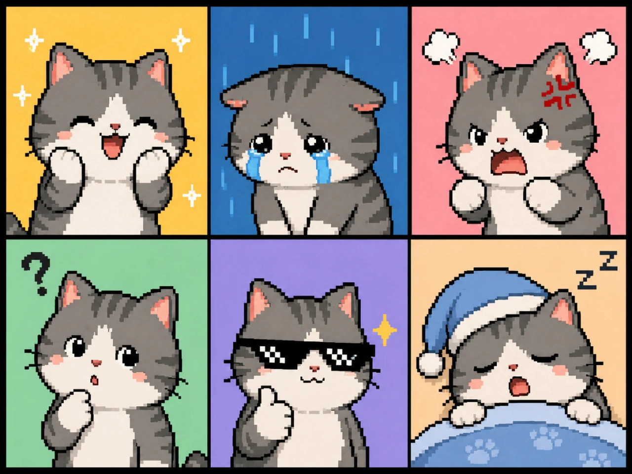 emoji personalizzate in pixel art