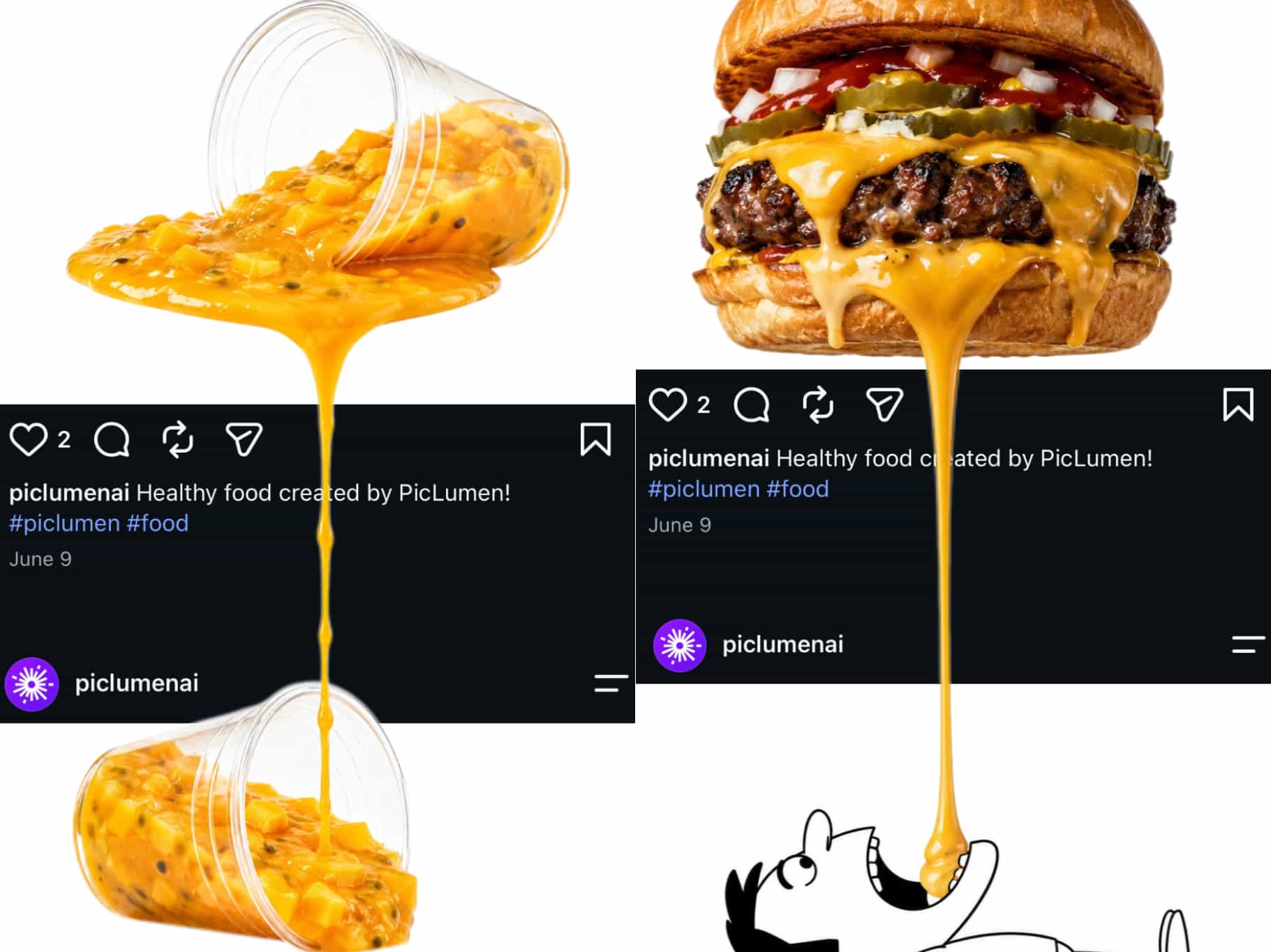 creative social media content test result