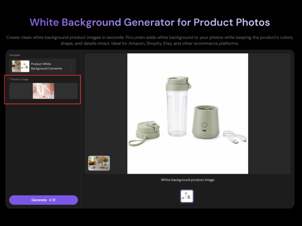 white background generator step 1