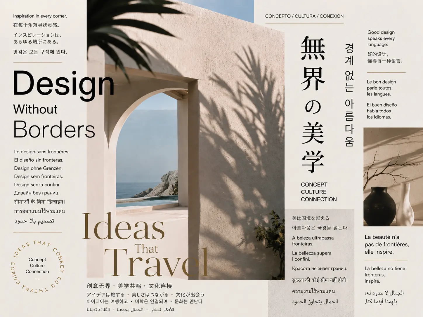 Qwen Image 3.0 generates a multilingual borderless design poster