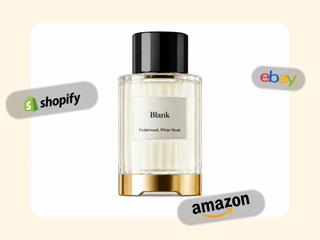white background perfume listing image for amazon, shopify, and ebay
