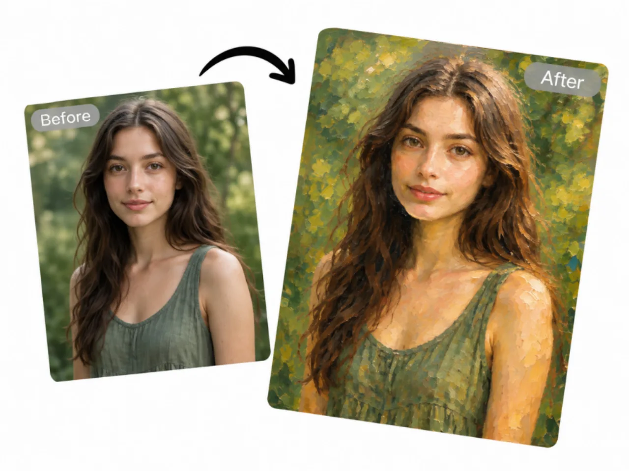 charactor photo to oil photo