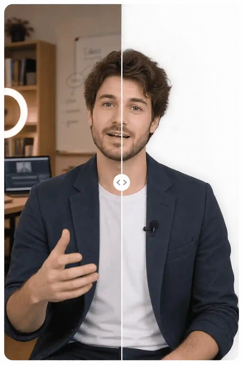 Online Course Video Background Removal