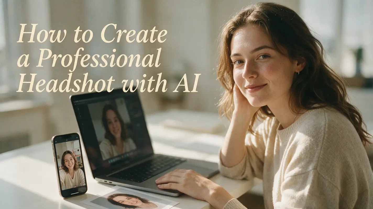 How to Create a Professional Headshot with AI blog banner