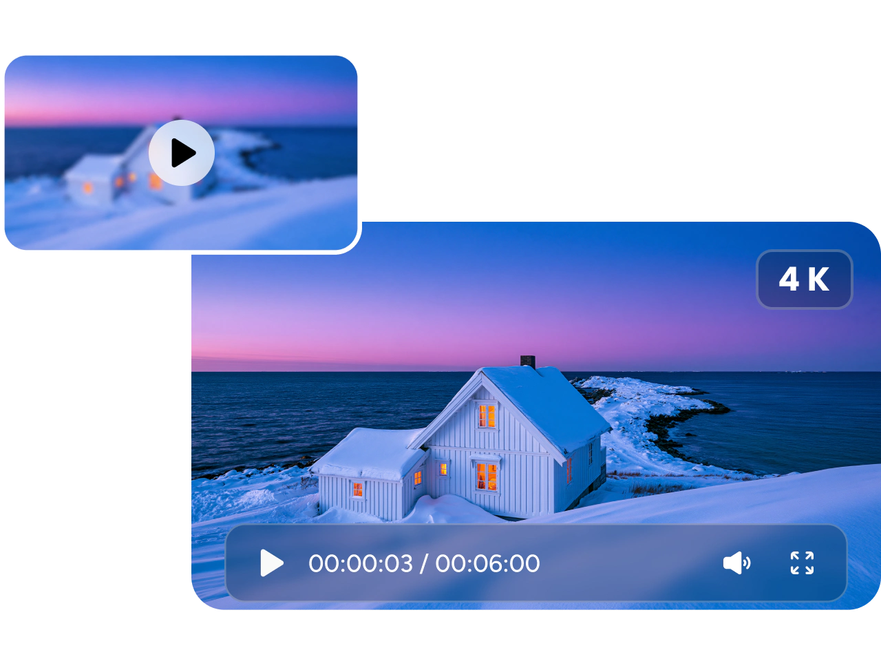 a low-resolution house video upscaled to 4k