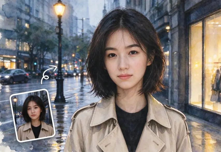 將日常照片轉換成水彩風格