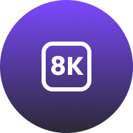Ein 8K-Symbol
