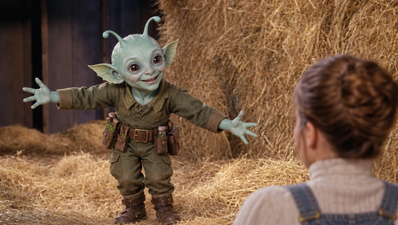 An alien botanist's take on the Rumpelstiltskin AI dance video