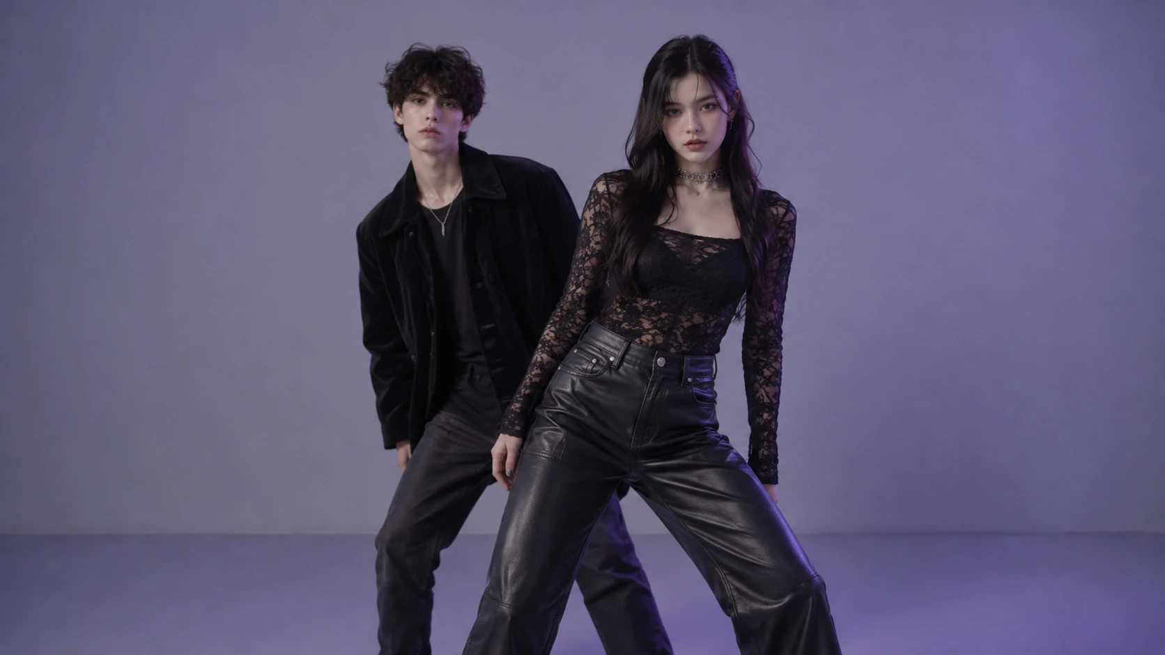 A NEON dance video featuring an all-black outfit style
