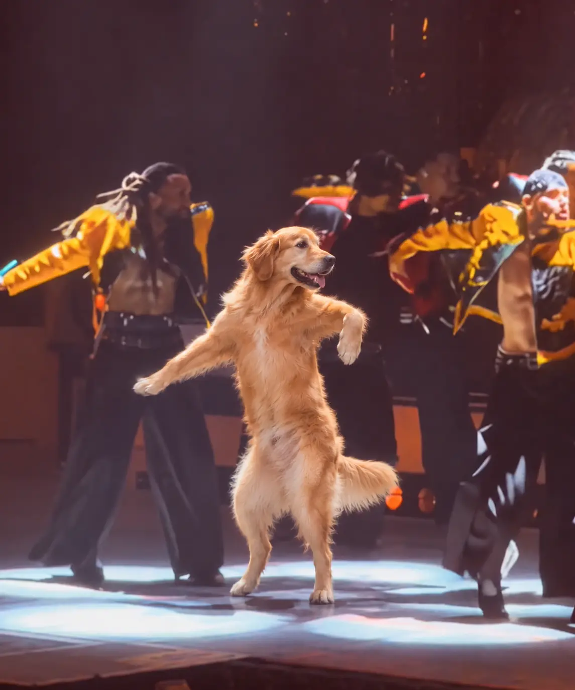 Use a Golden Retriever as a character to create an AI “talk dirty” dance video
