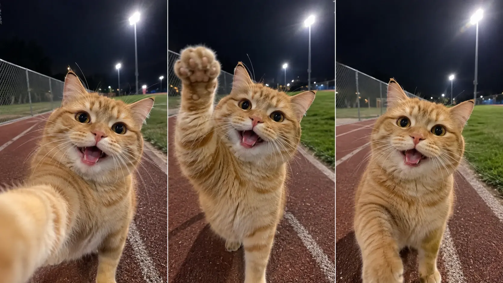 I wanna love you pet video with orange cat
